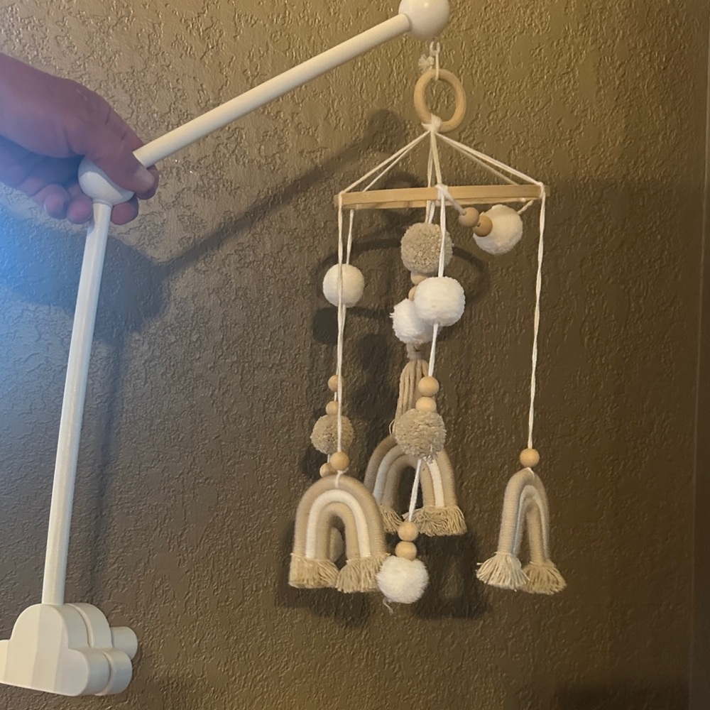 Neutral Rainbow Baby Mobile
